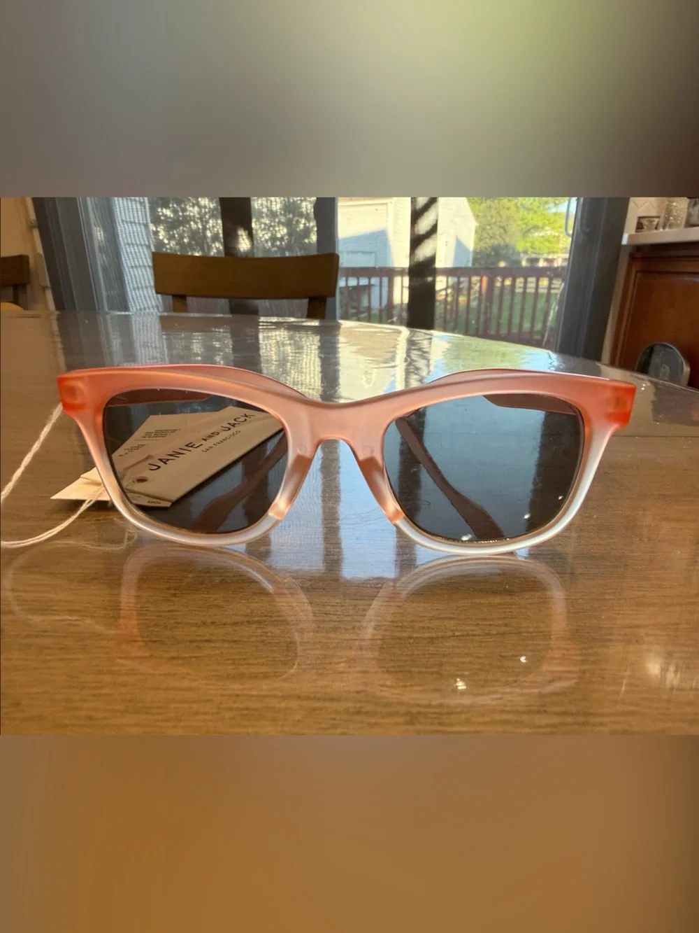 Janie and Jack Pink Gradient Wayfarer Sunglasses 2 to 4 Years NWT